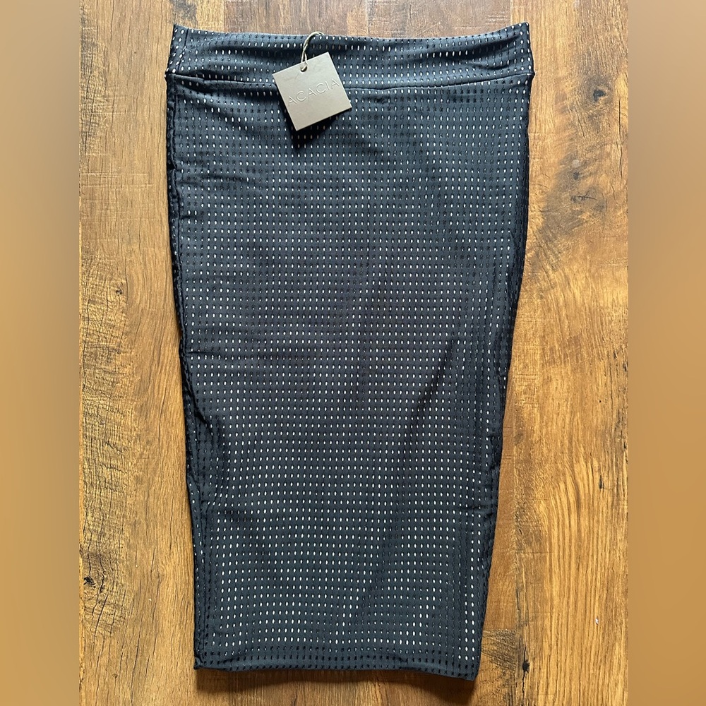 ACACIA mesh pencil skirt NWT